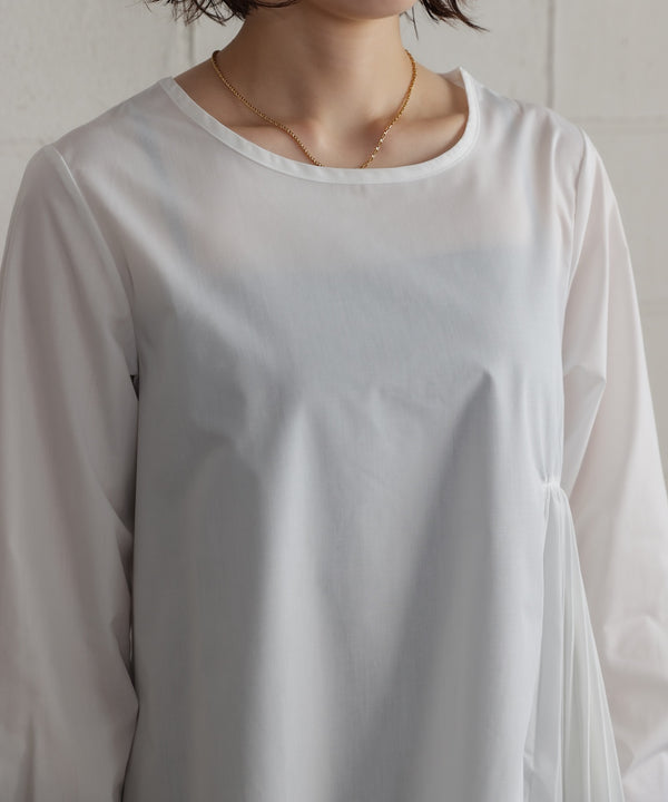 プリーツブラウスニットベストセット