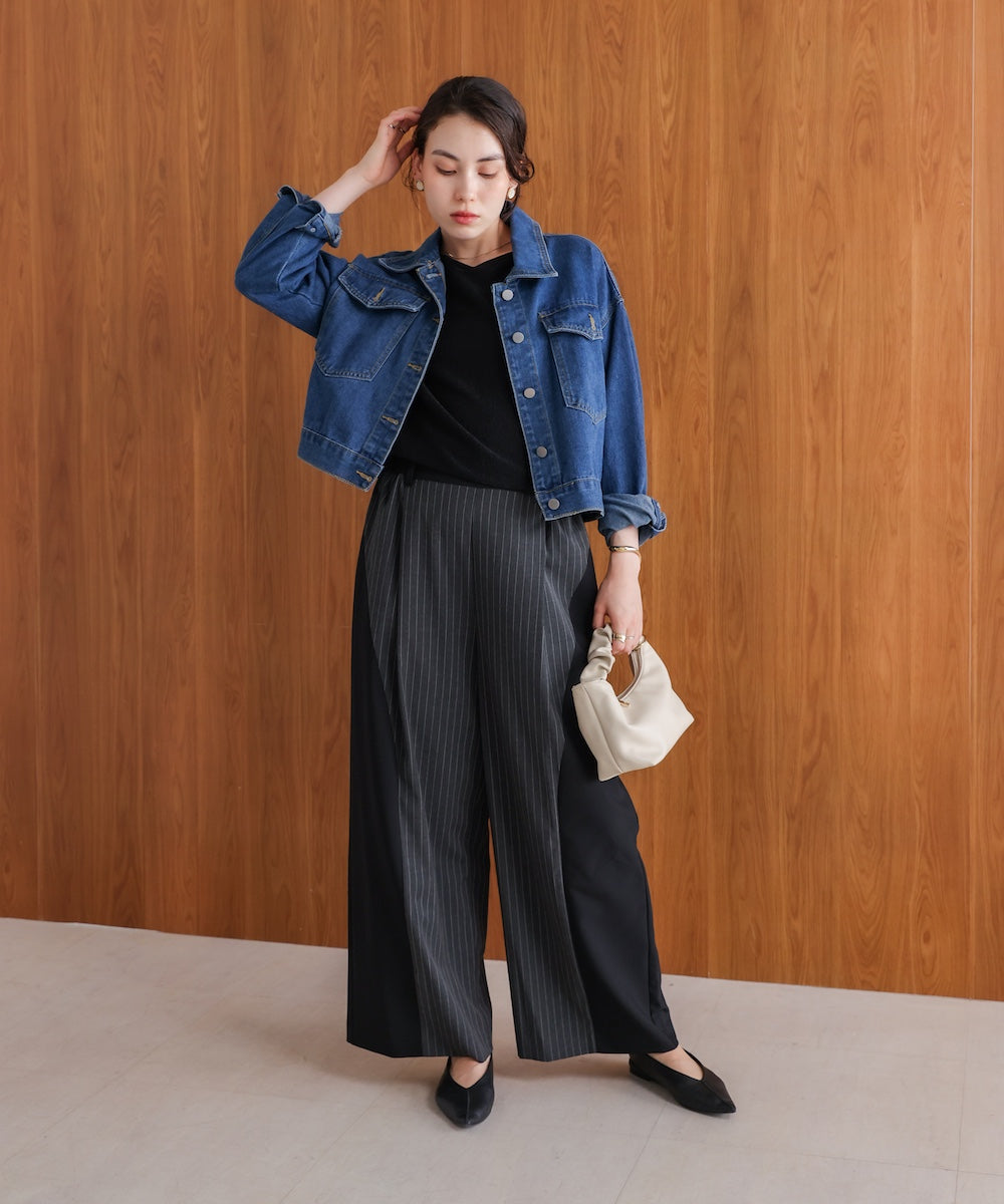 ショート丈デニムジャケット