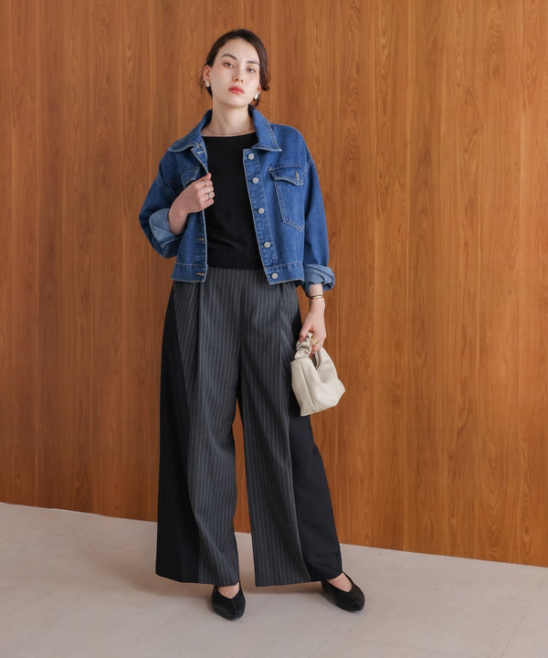 ショート丈デニムジャケット