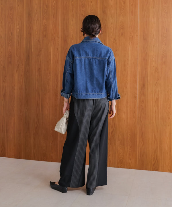 ショート丈デニムジャケット