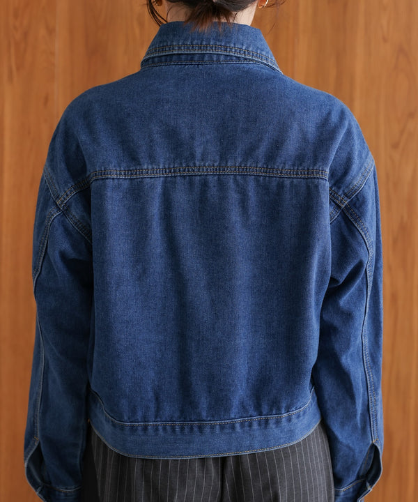 ショート丈デニムジャケット