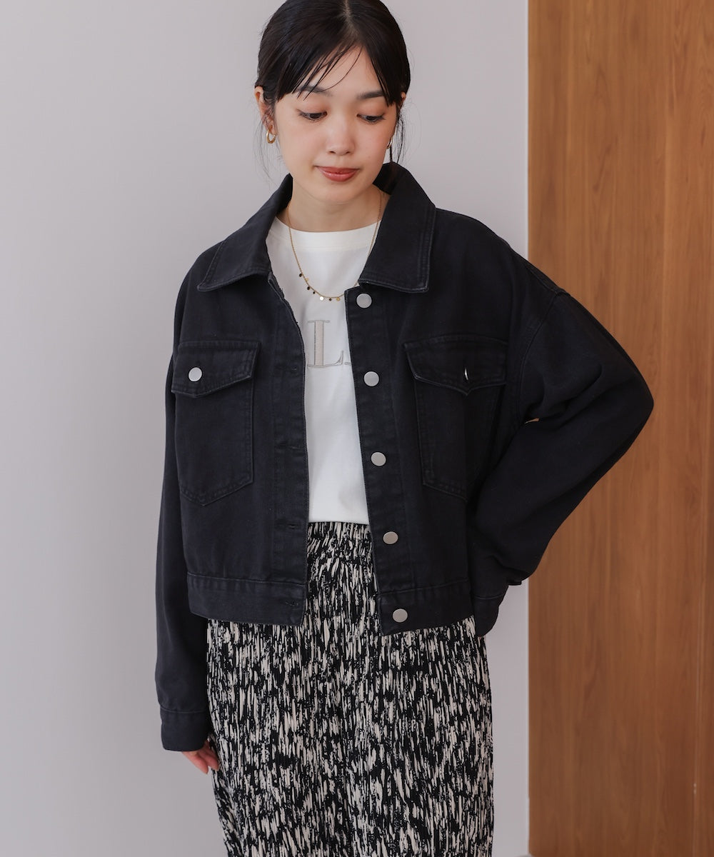 ショート丈デニムジャケット