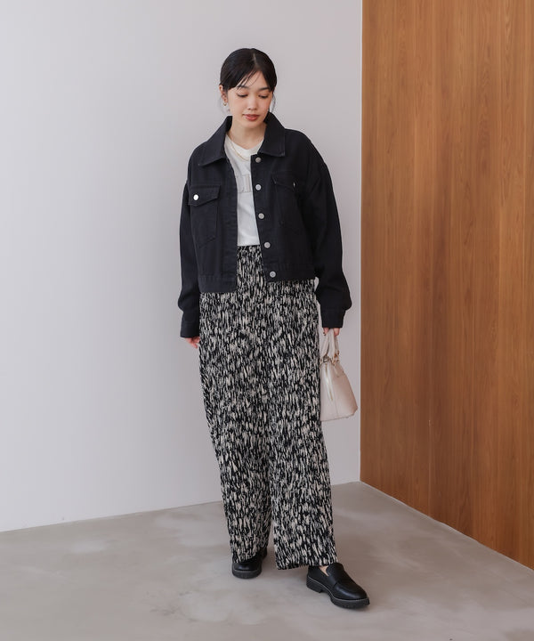 ショート丈デニムジャケット