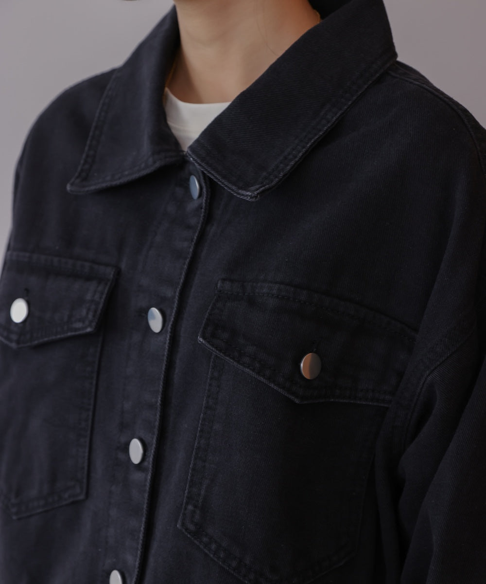 ショート丈デニムジャケット