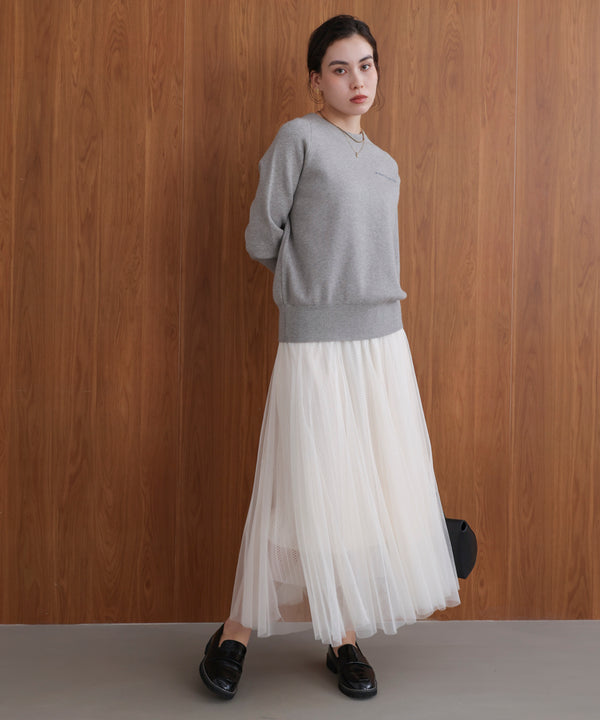 ラインチュールギャザースカート