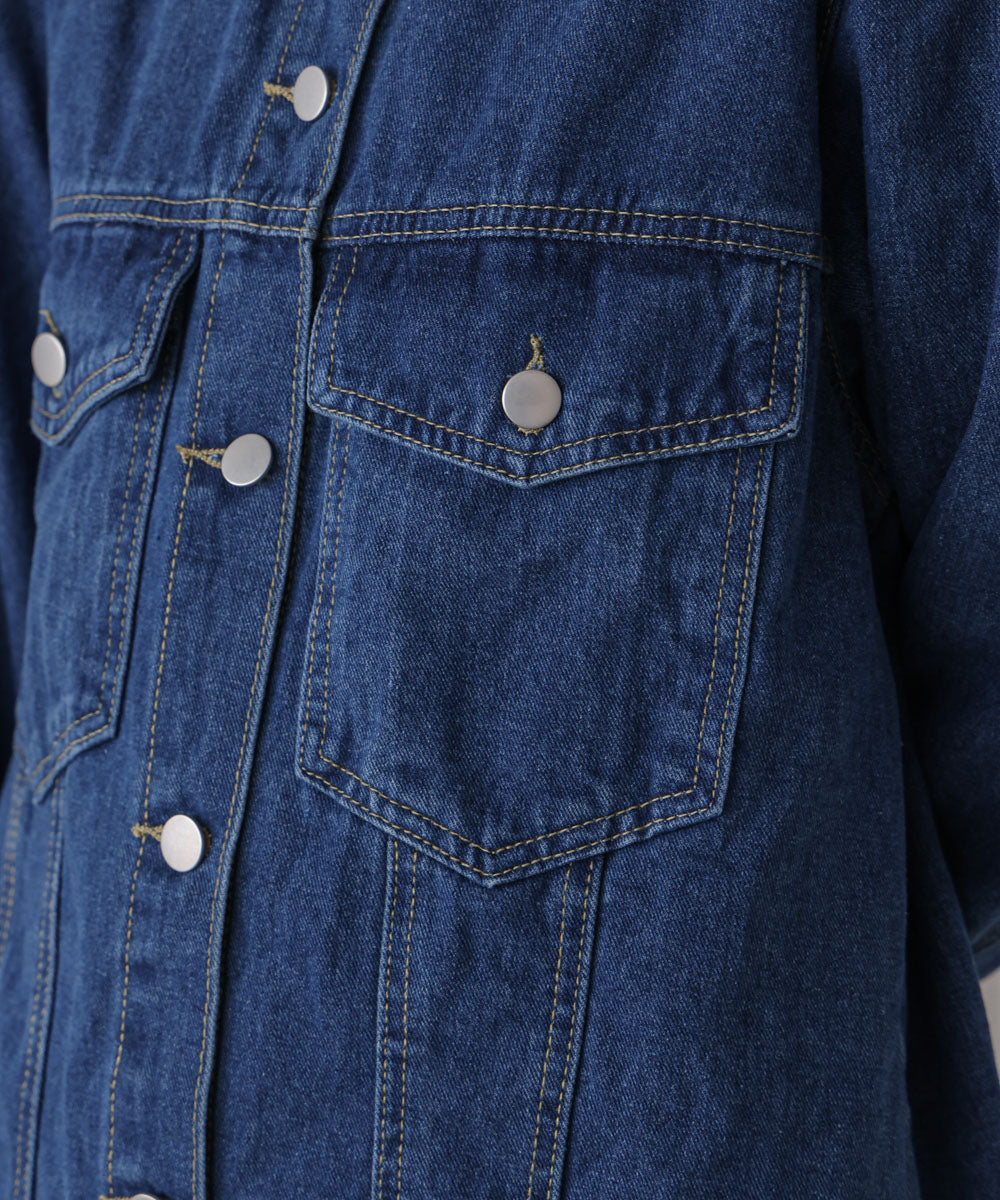 ビックポケットデニムシャツ