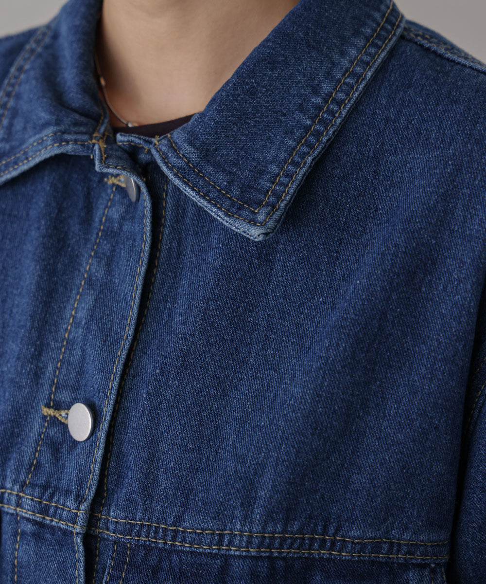 ビックポケットデニムシャツ