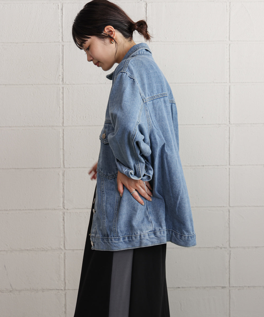 ビックポケットデニムシャツ
