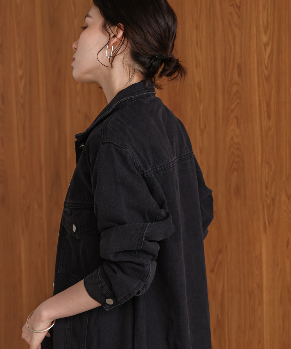 ビックポケットデニムシャツ