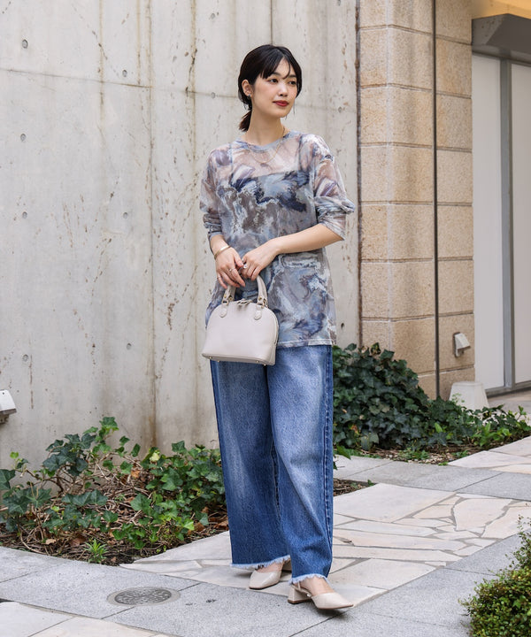 【WEB限定】ニュアンス柄シアーインナー