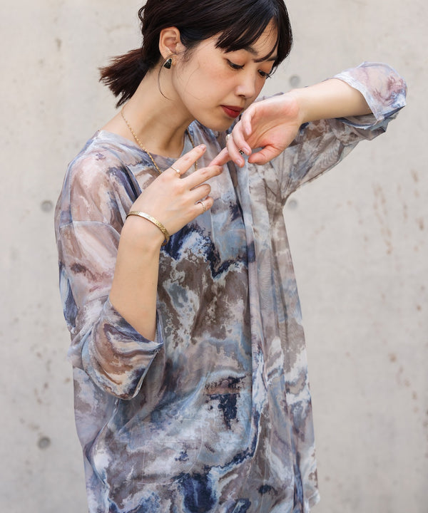 【WEB限定】ニュアンス柄シアーインナー