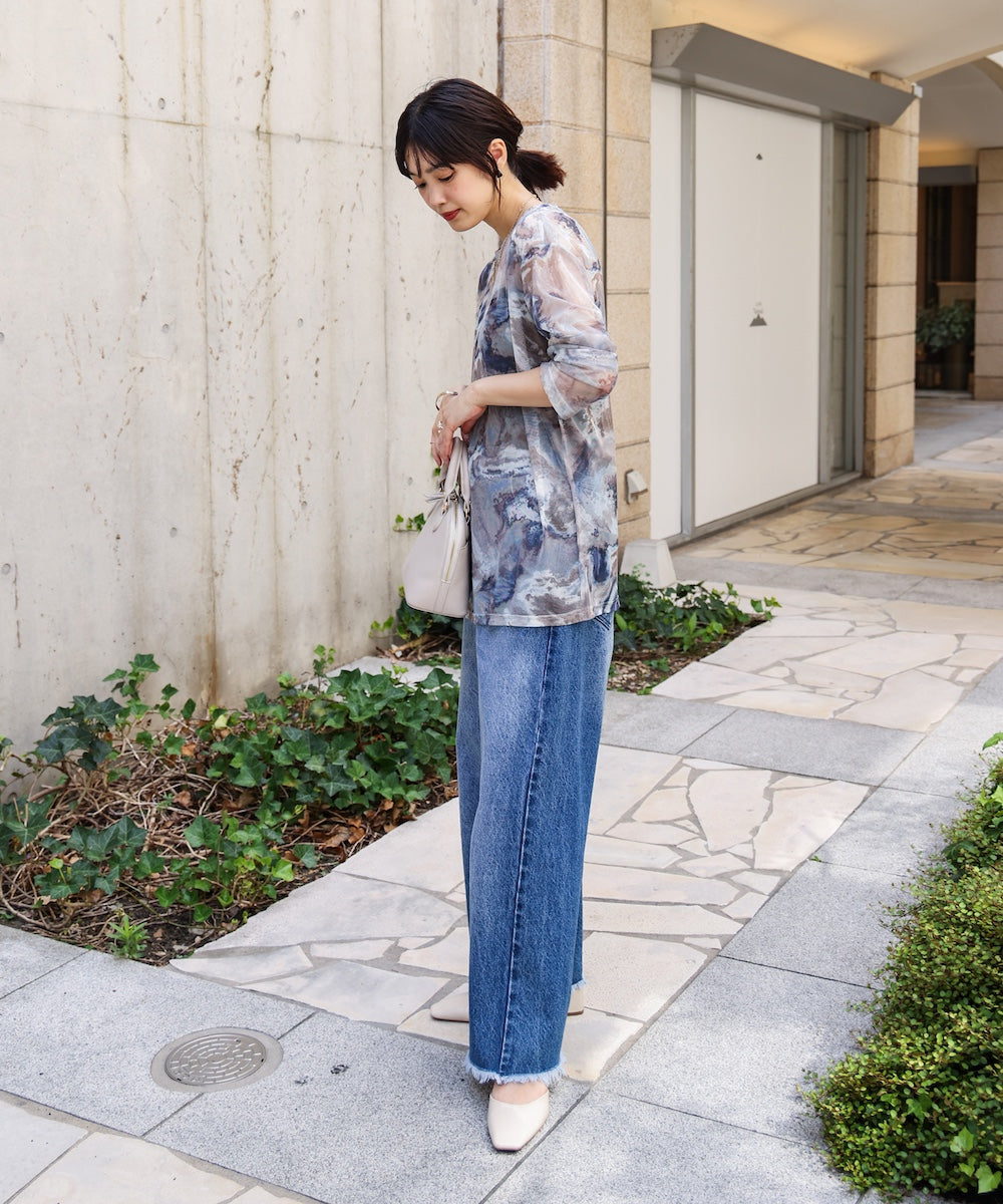 【WEB限定】ニュアンス柄シアーインナー