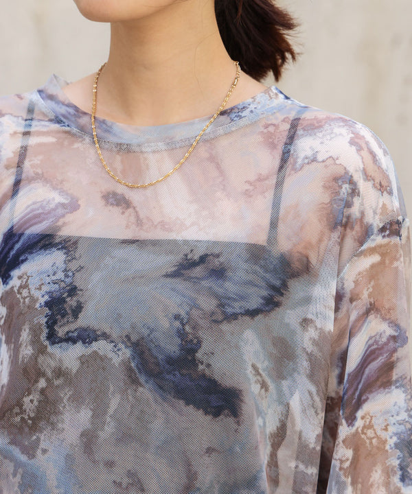 【WEB限定】ニュアンス柄シアーインナー