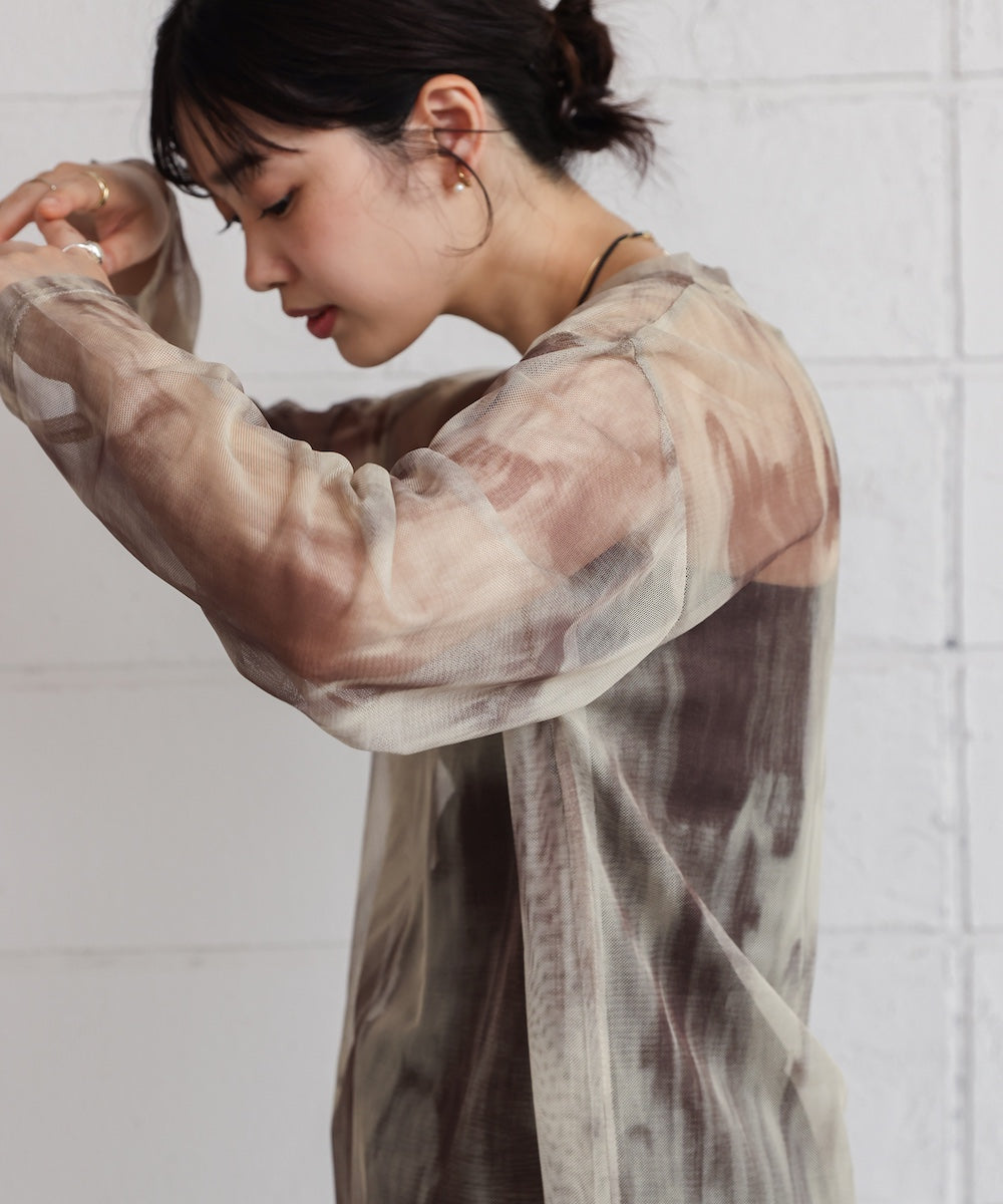 【WEB限定】ニュアンス柄シアーインナー