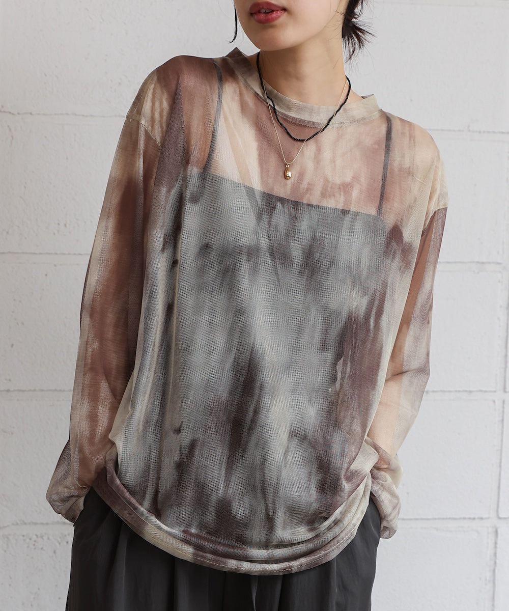 【WEB限定】ニュアンス柄シアーインナー