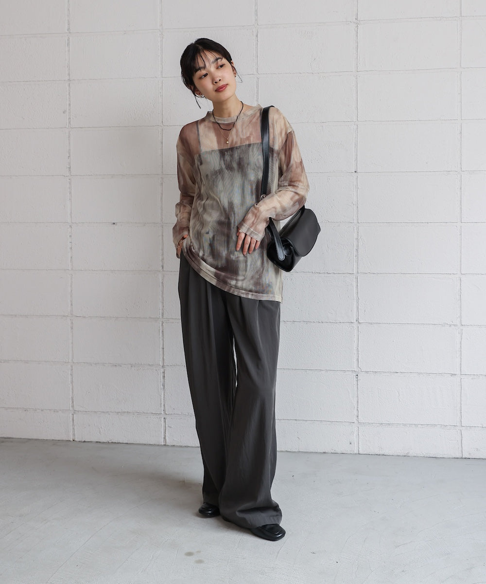 【WEB限定】ニュアンス柄シアーインナー