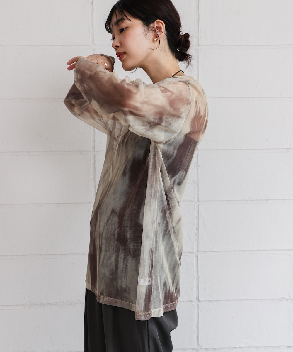 【WEB限定】ニュアンス柄シアーインナー