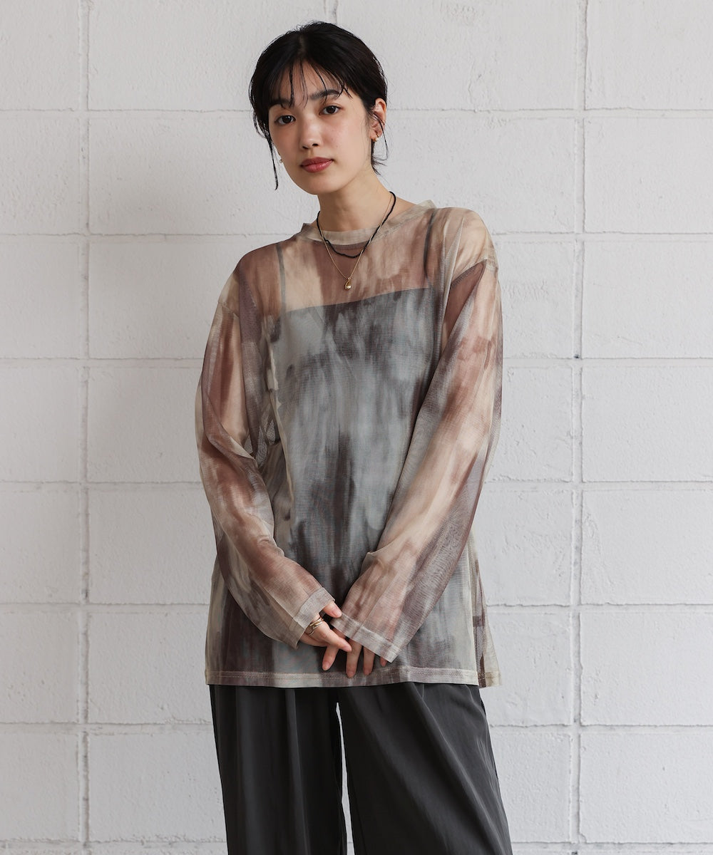 【WEB限定】ニュアンス柄シアーインナー