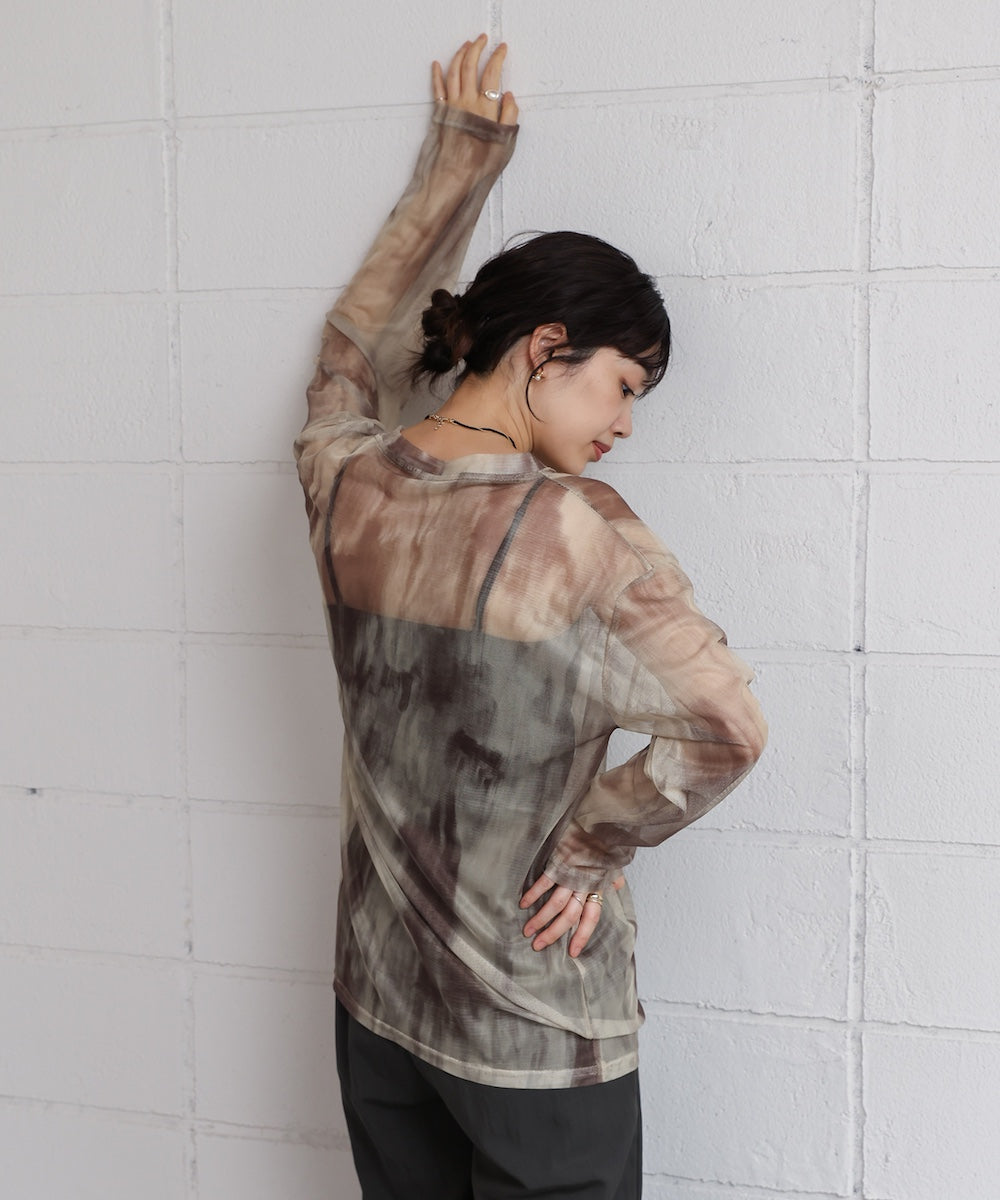 【WEB限定】ニュアンス柄シアーインナー