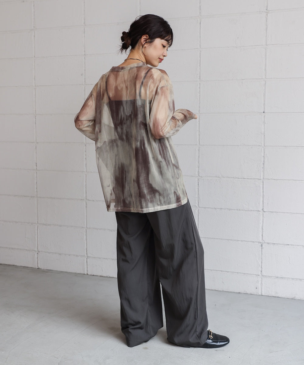 【WEB限定】ニュアンス柄シアーインナー