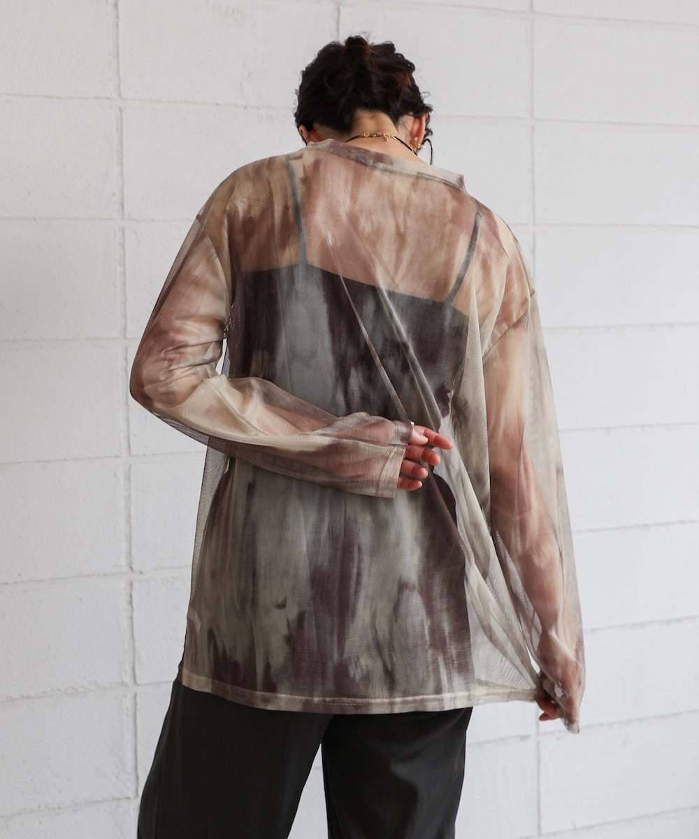 【WEB限定】ニュアンス柄シアーインナー