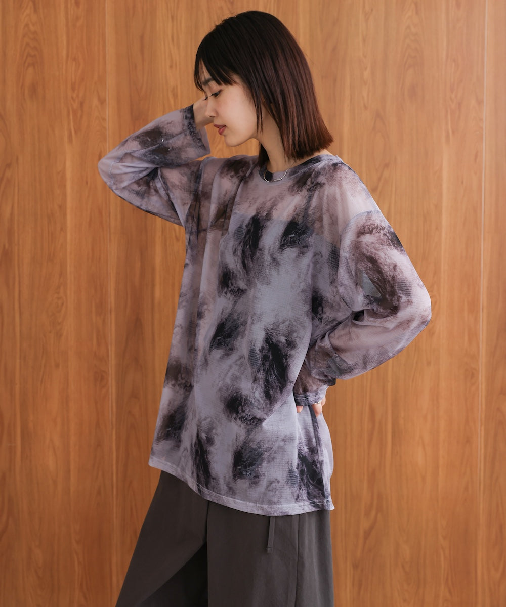 【WEB限定】ニュアンス柄シアーインナー