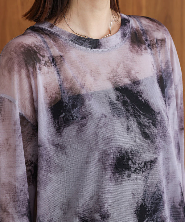 【WEB限定】ニュアンス柄シアーインナー