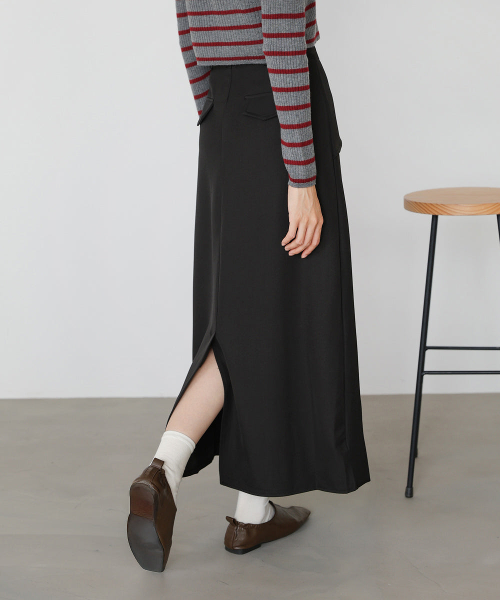 レイヤードデザイン Iラインスカート