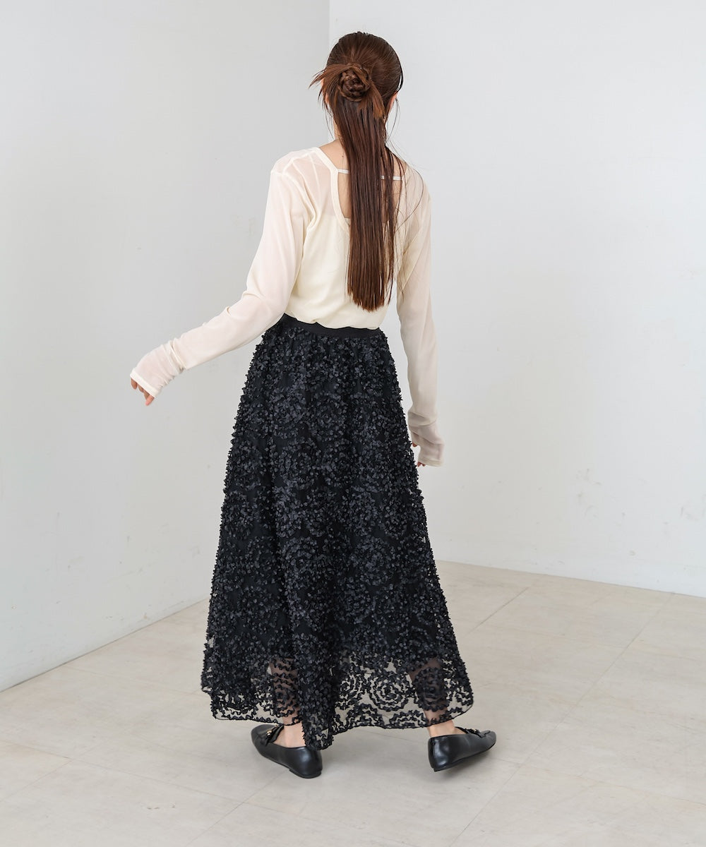 サークルレーススカート