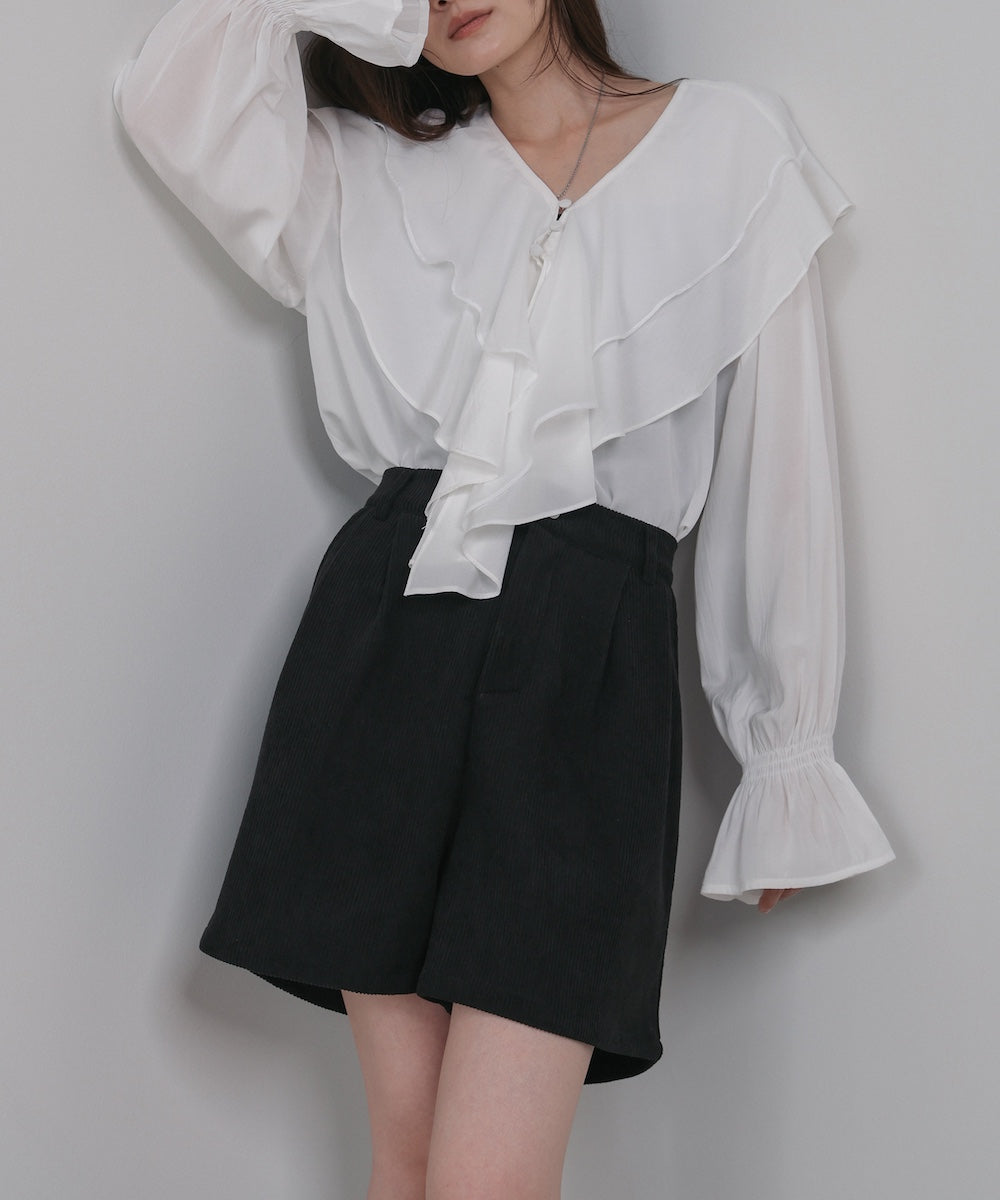 コーデュロイショートパンツ