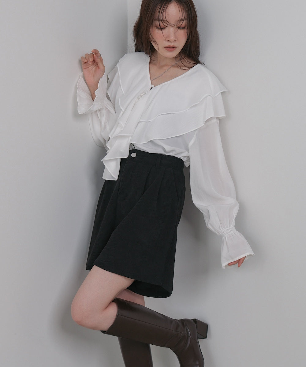 コーデュロイショートパンツ