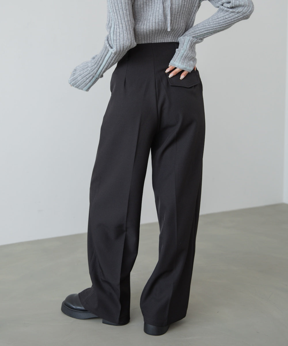 ツータックパンツ