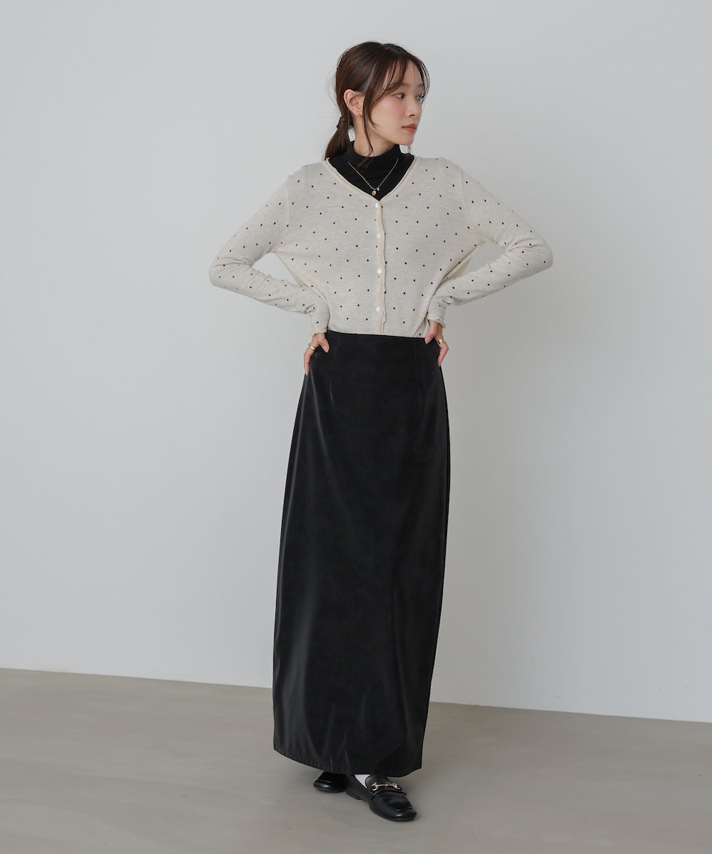 フェイクスエードスカート