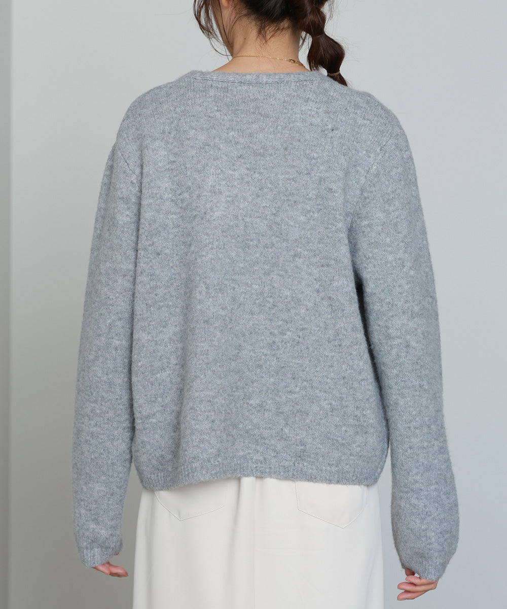 ニットレースキャミ+ニットカーディガン