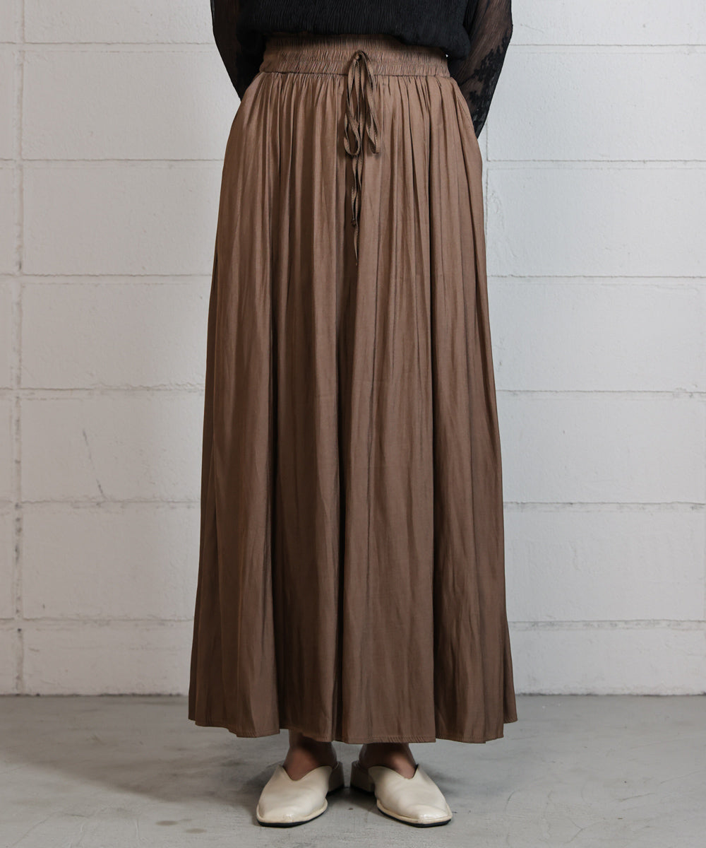 ギャザーウエストワイドパンツ