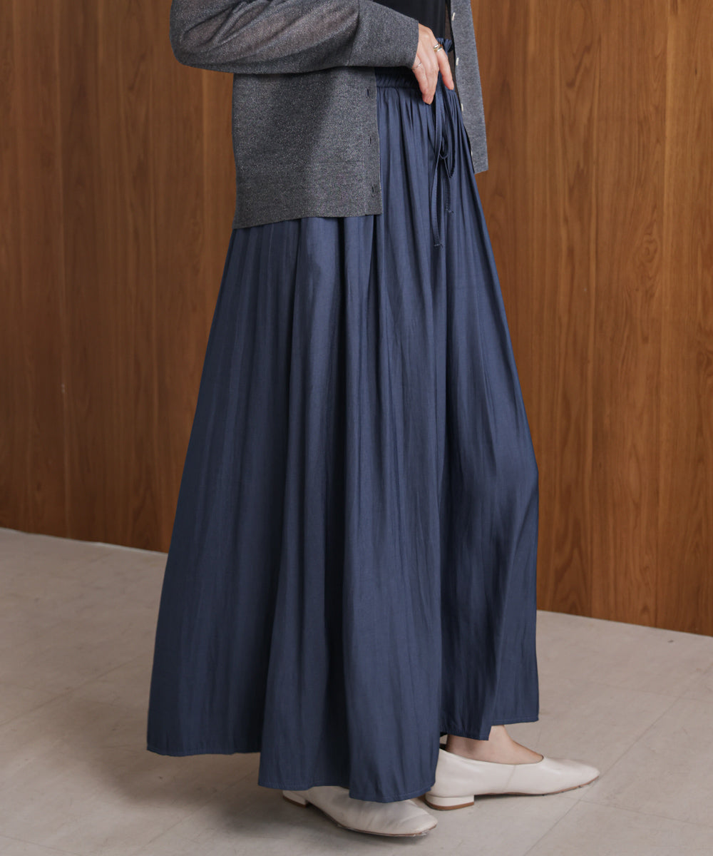 ギャザーウエストワイドパンツ