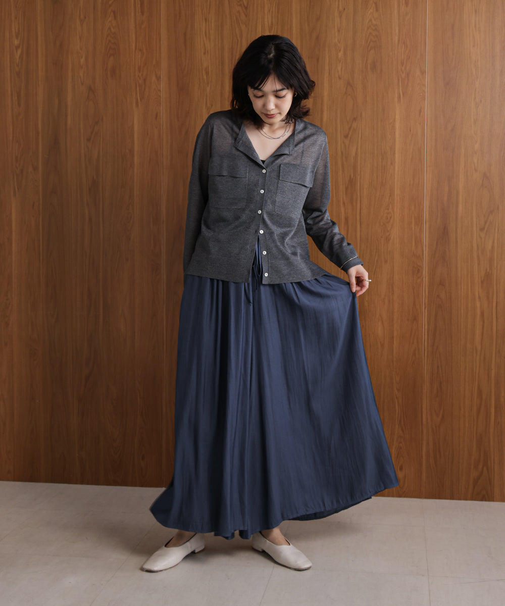 ギャザーウエストワイドパンツ