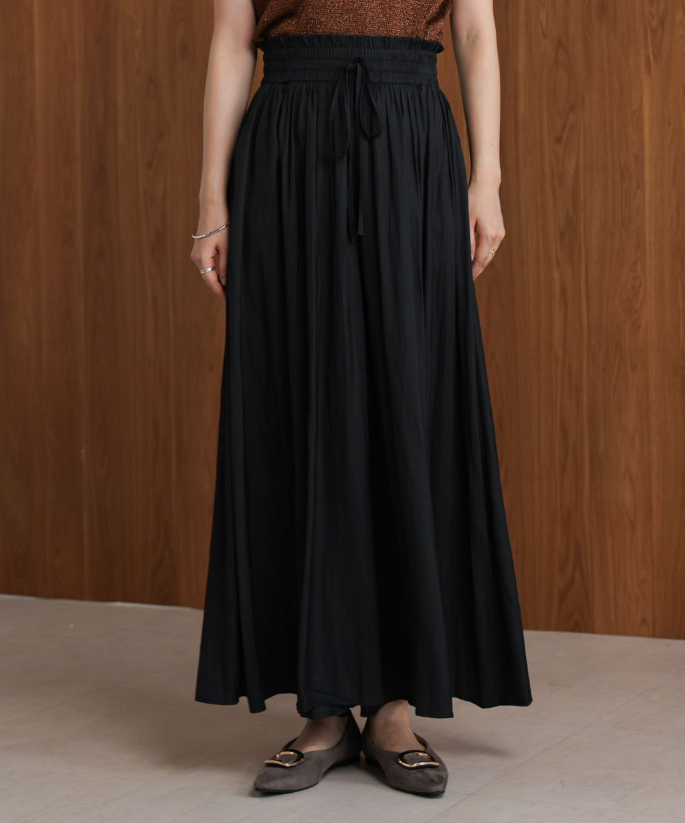 ギャザーウエストワイドパンツ