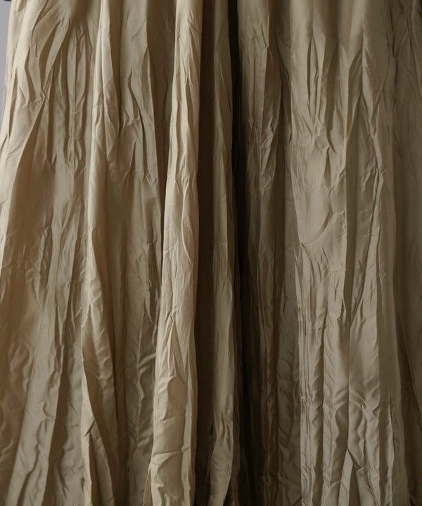 ワッシャーマットサテンスカート