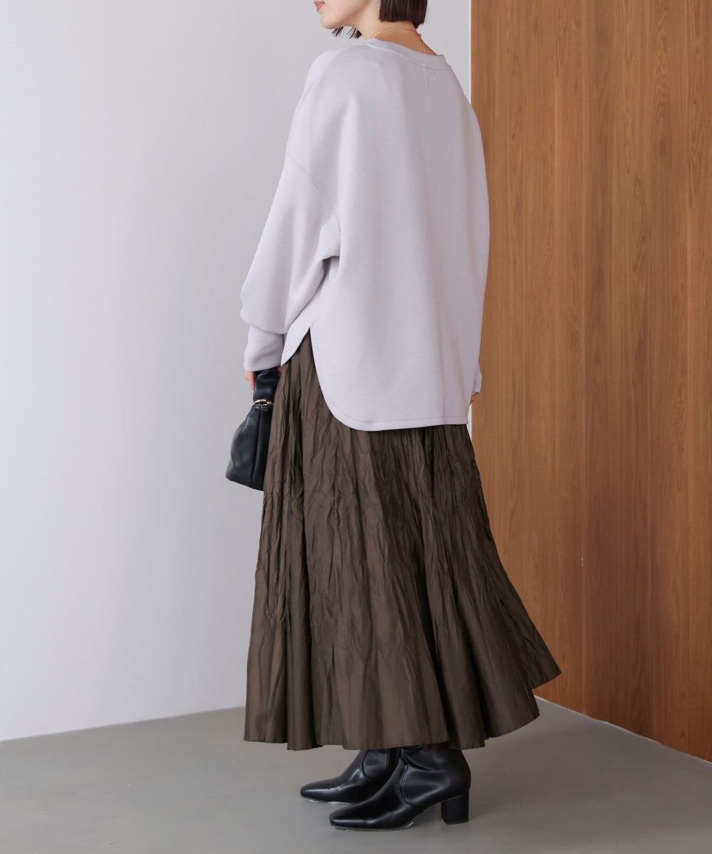 ワッシャーマットサテンスカート
