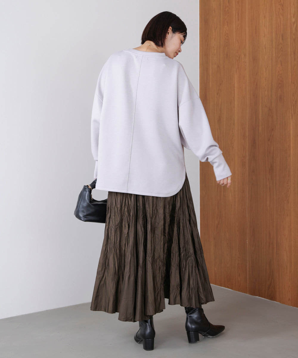 ワッシャーマットサテンスカート