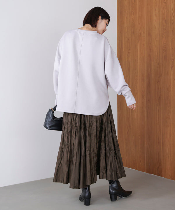 ワッシャーマットサテンスカート