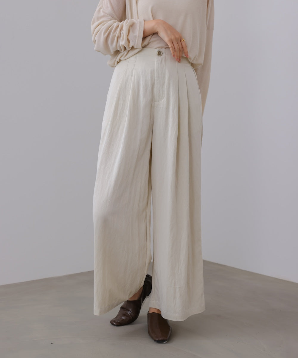 ソフトツイルワイドパンツ