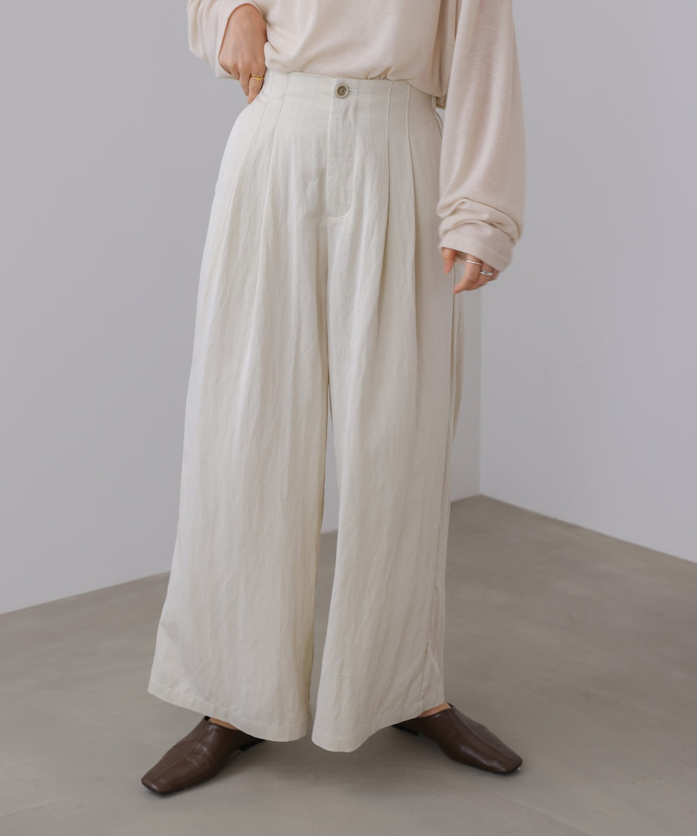 ソフトツイルワイドパンツ
