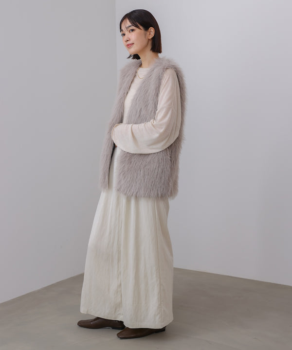 ソフトツイルワイドパンツ