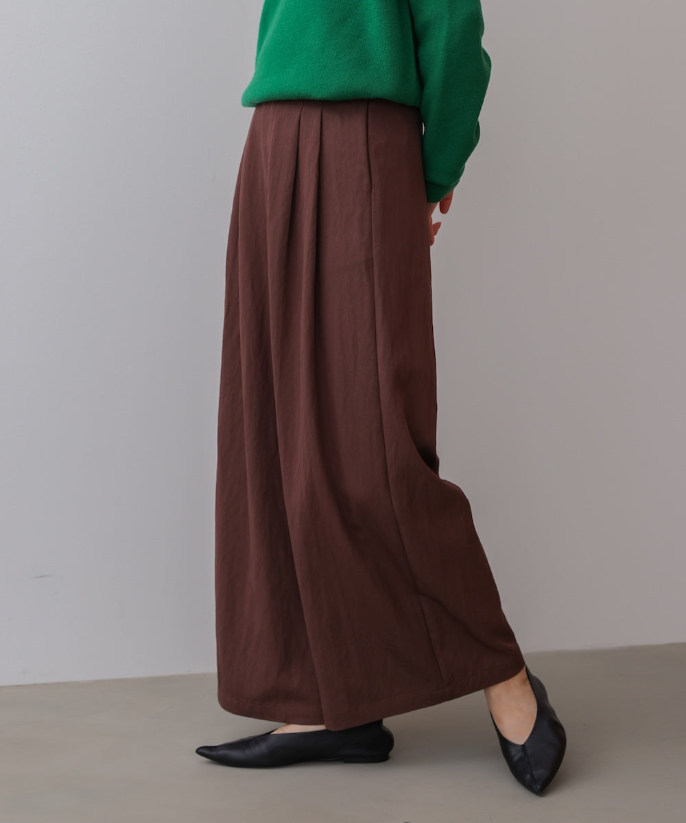 ソフトツイルワイドパンツ