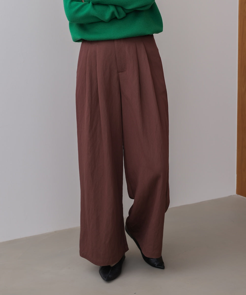 ソフトツイルワイドパンツ