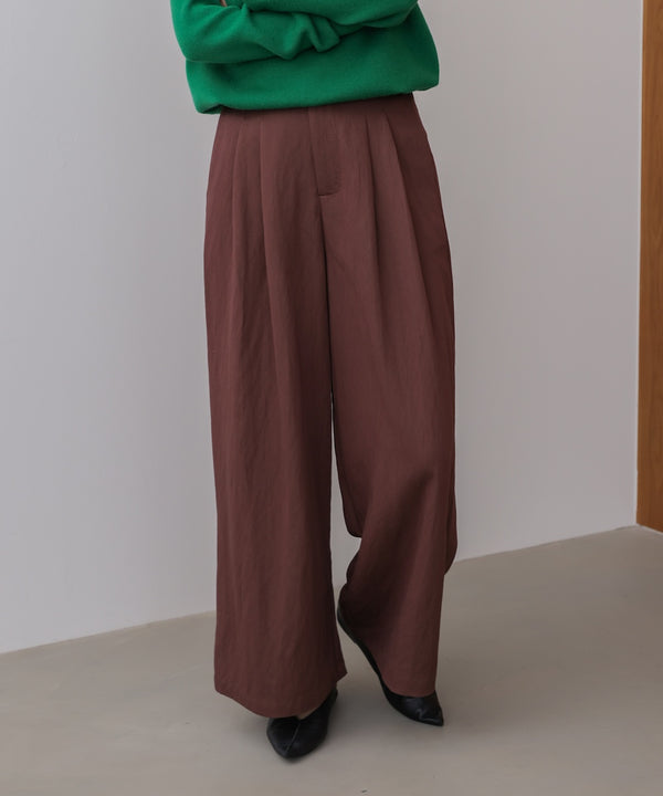 ソフトツイルワイドパンツ