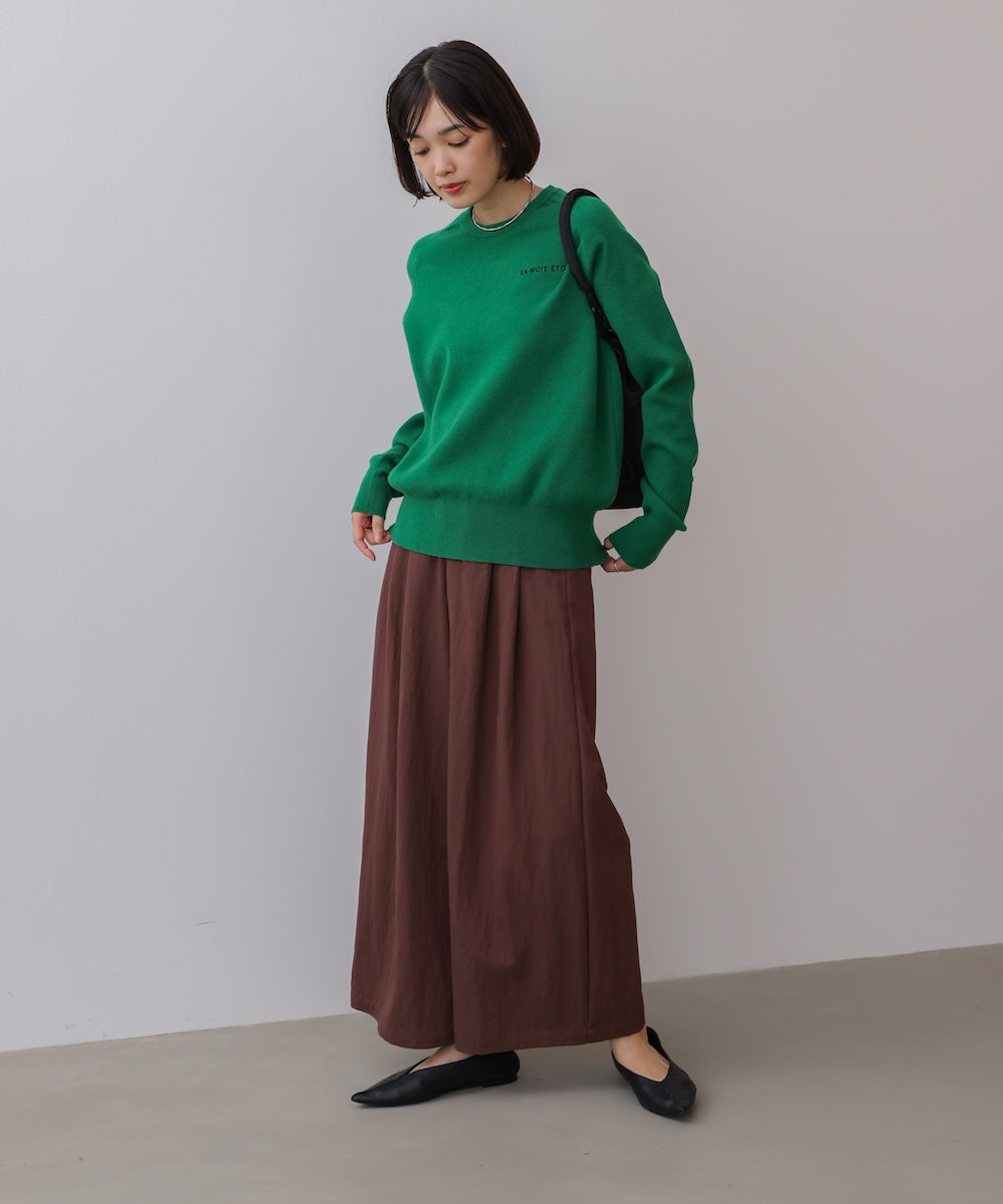 ソフトツイルワイドパンツ