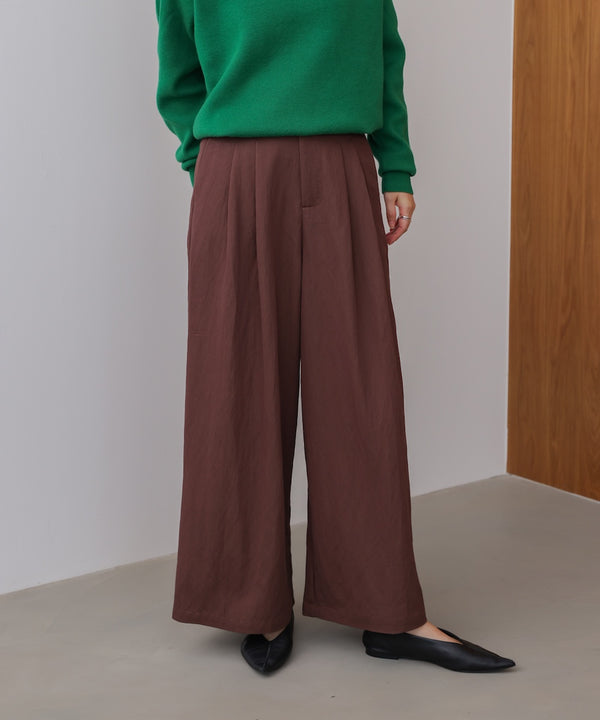 ソフトツイルワイドパンツ